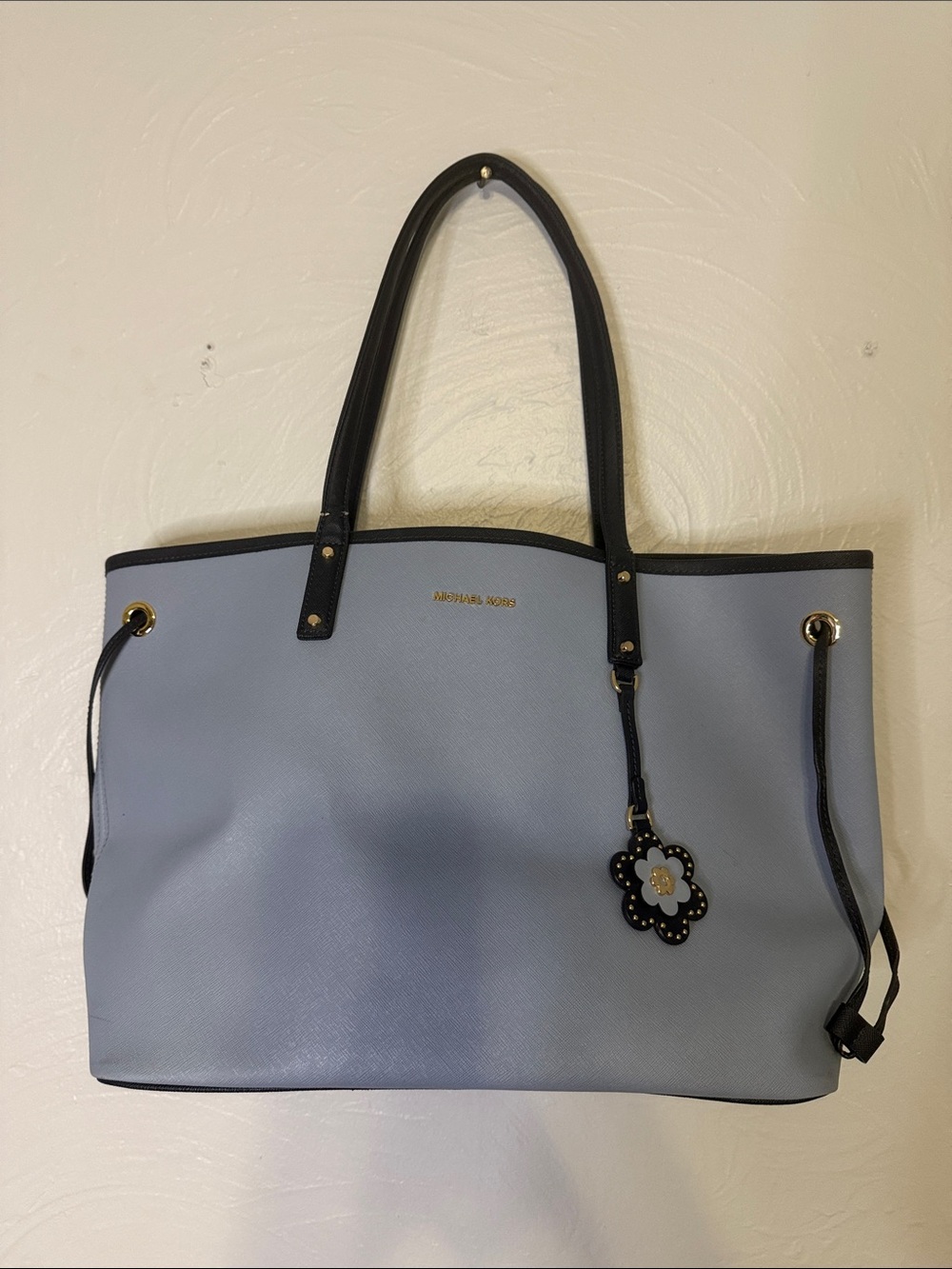 Blue Michael Kors tote